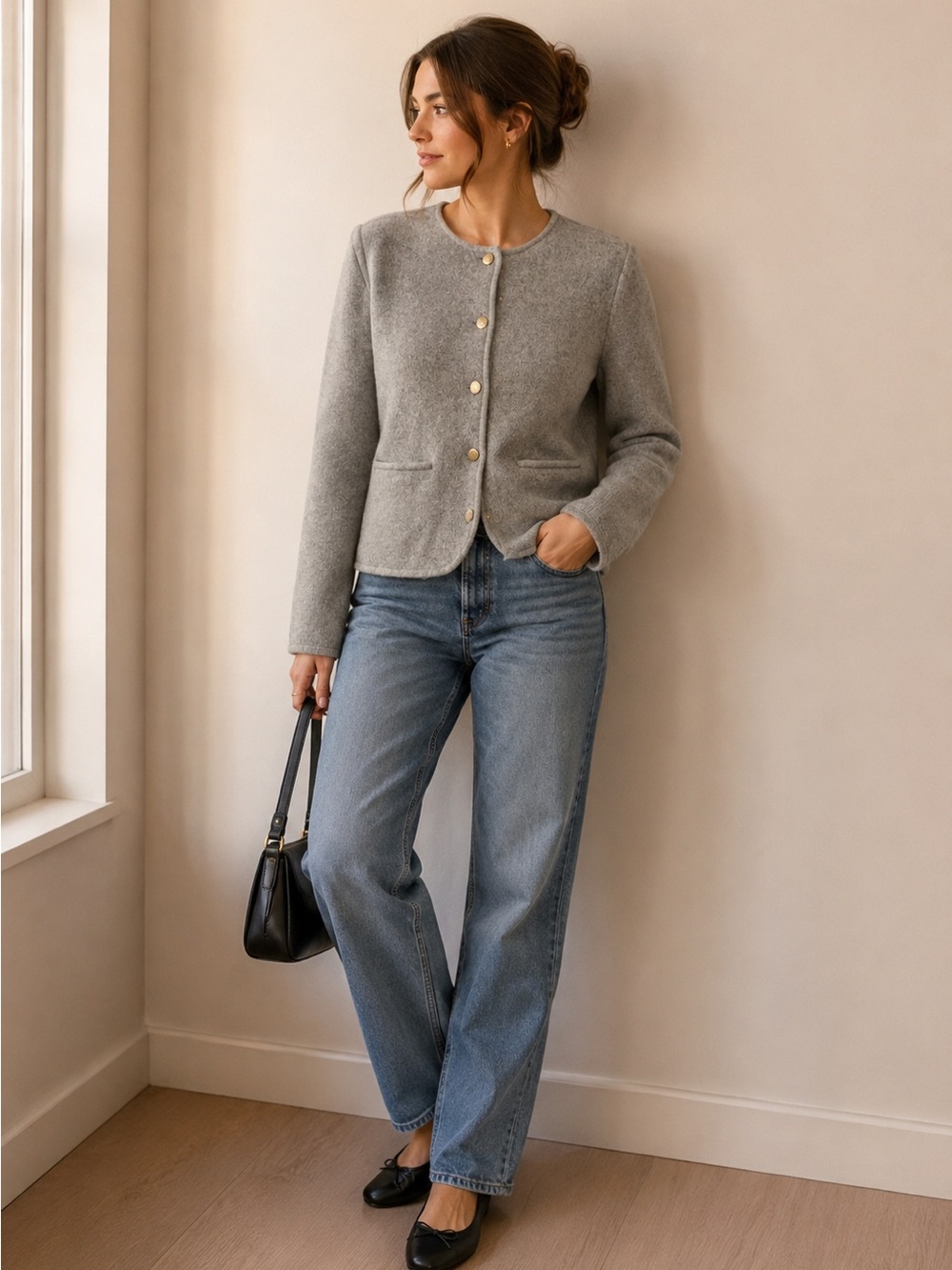A&F grey sweater